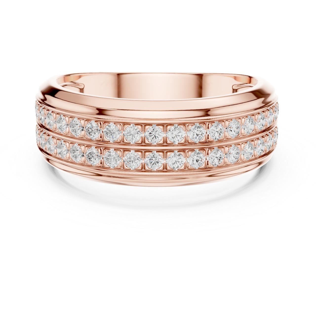 Imperial Triple Row Diamond Band