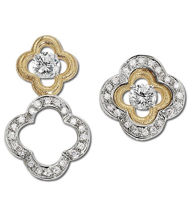 Clover Crown Convertible Diamond Studs