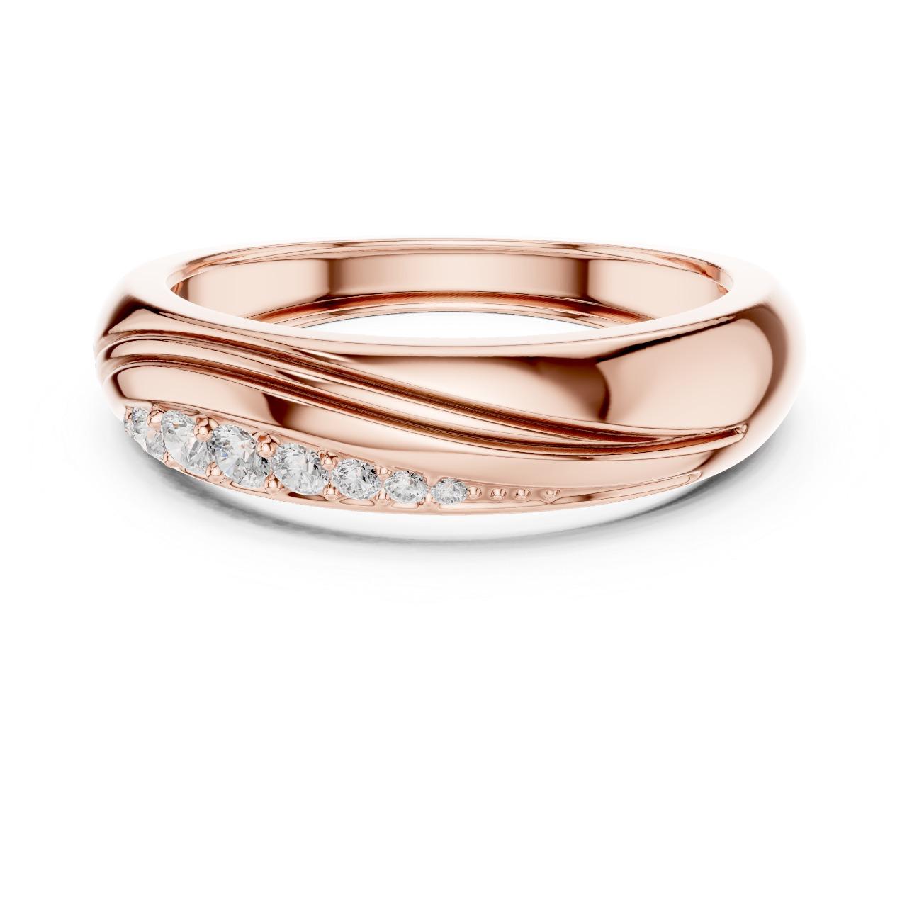 Silken Wave Diamond Band