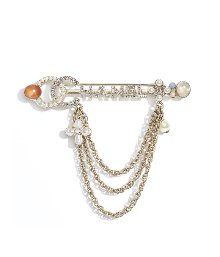 Parisian Key Chain Brooch