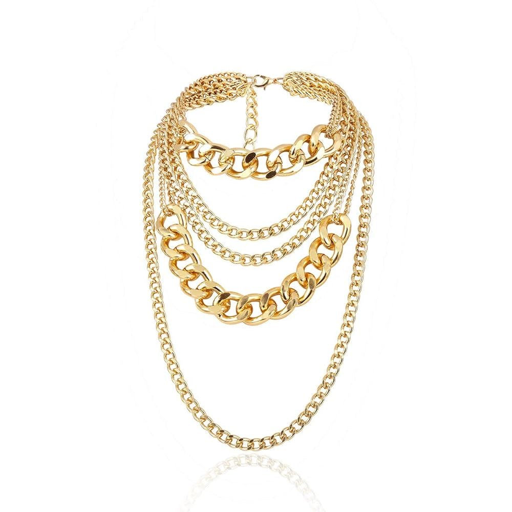 Layered Chunky Chain Necklace