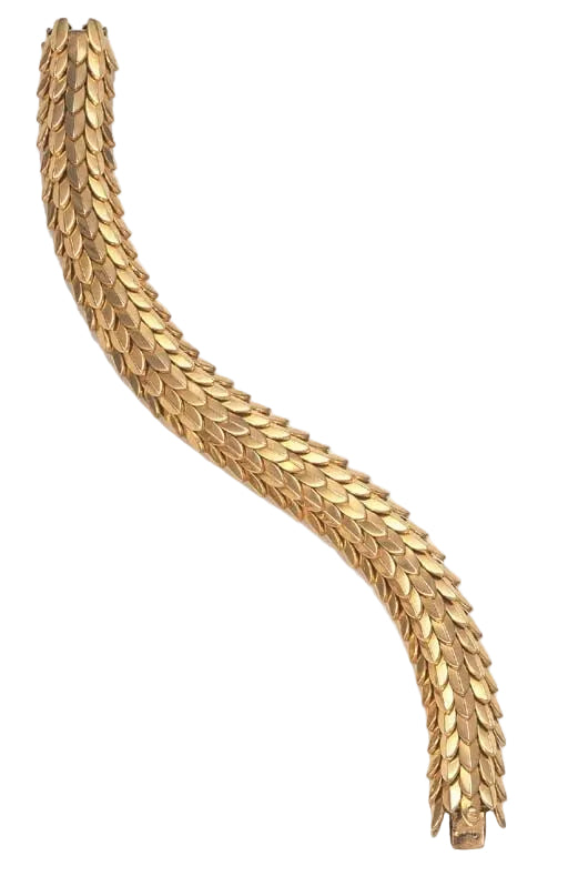 Leaf-Scale Chain Necklace