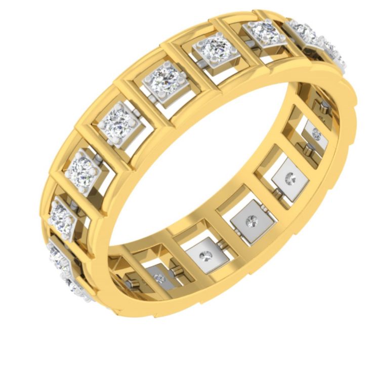 Square Lattice Diamond Bangle