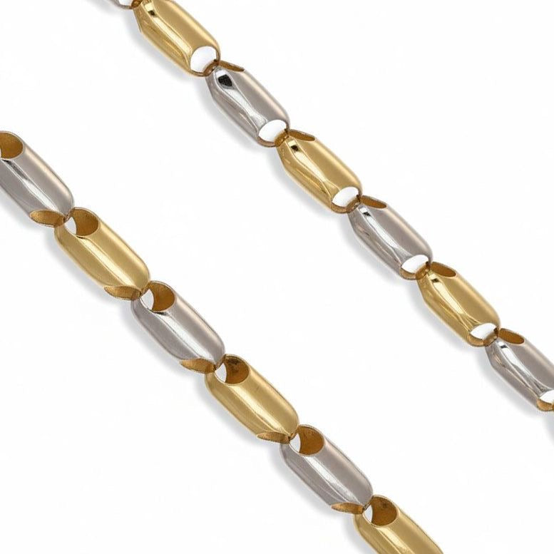 Bi-Color Barrel Link Chain