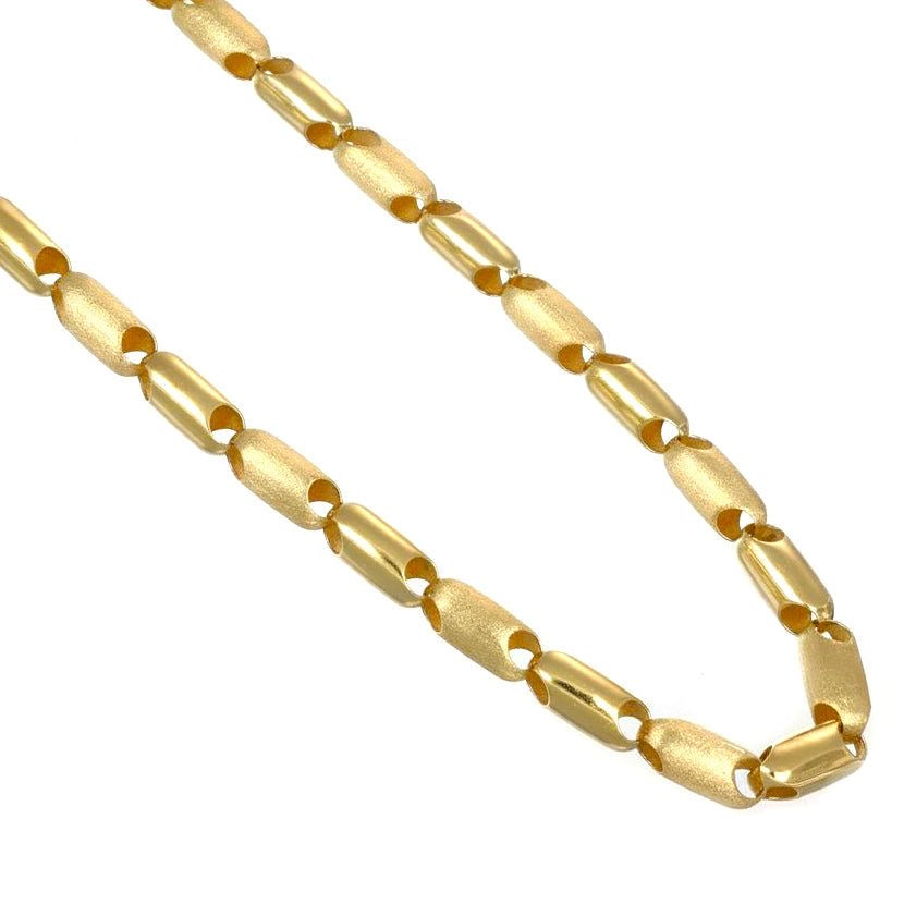 Matte & Polished Barrel Chain