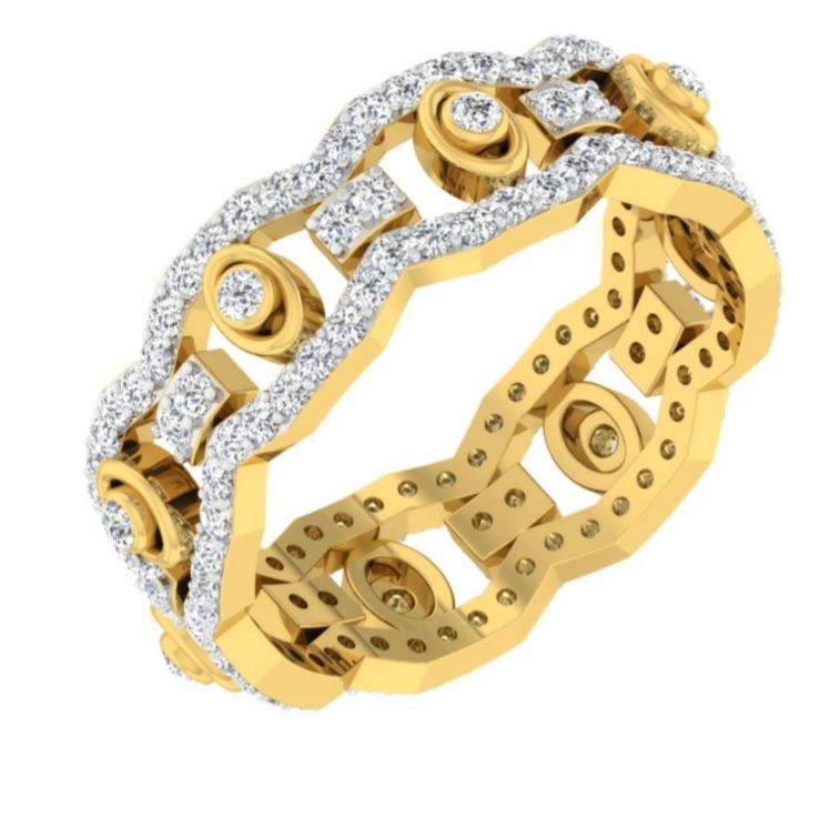 Sparkle Wave Diamond Bangle