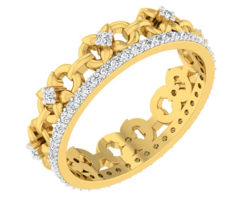 Diamond Crown Lace Bangle