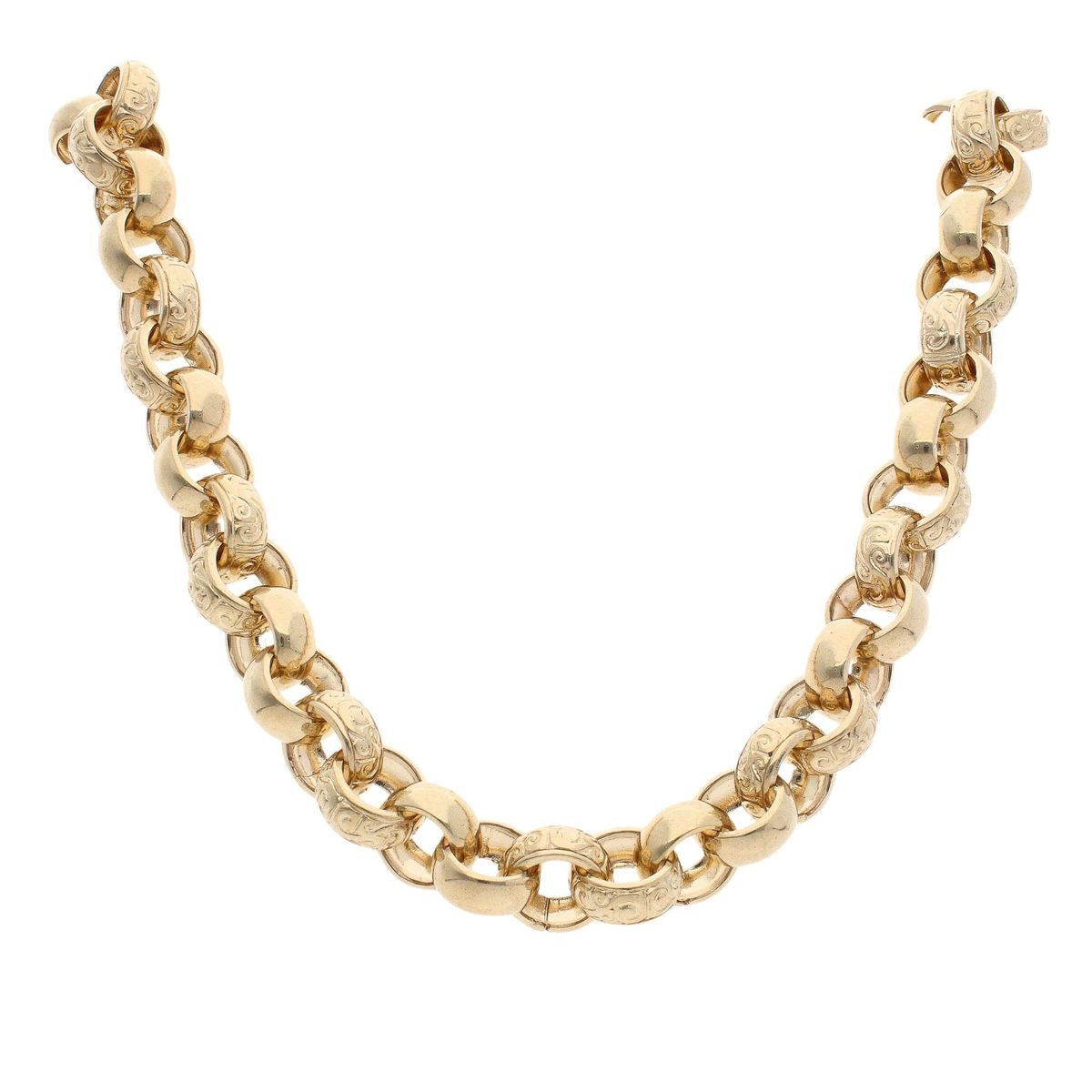 Engraved Victorian Link Chain