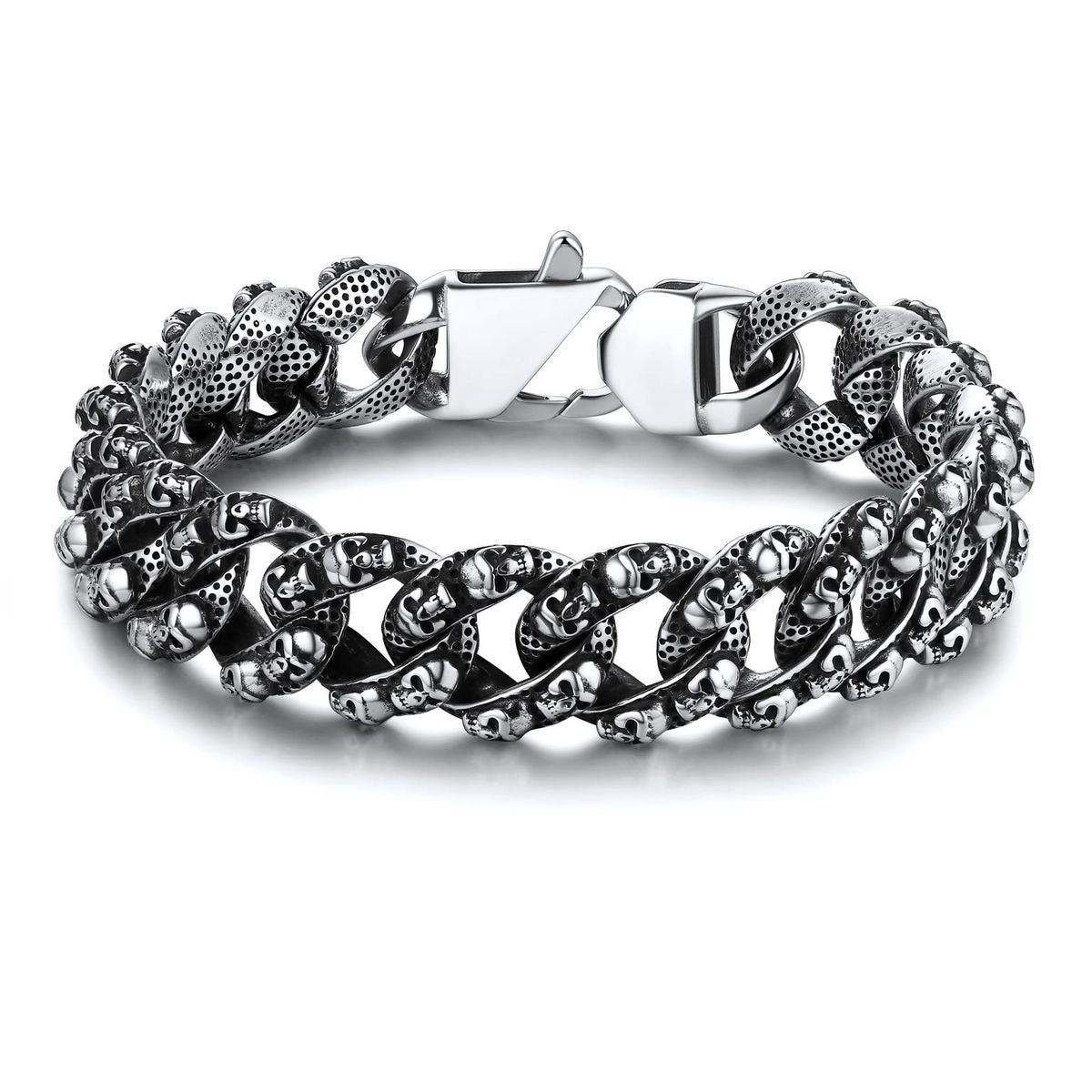 Mini Skull Cuban Bracelet