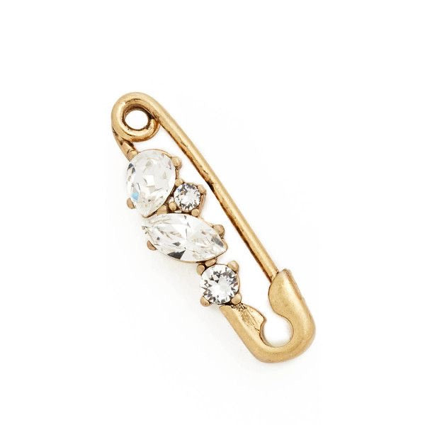 Crystal Cluster Mini Safety Pin