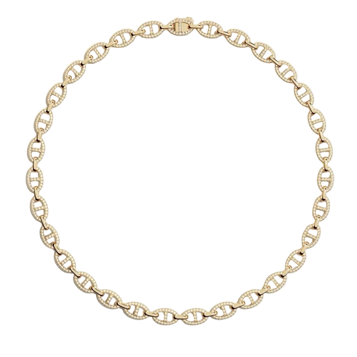 Pavé Infinity Diamond Link Necklace
