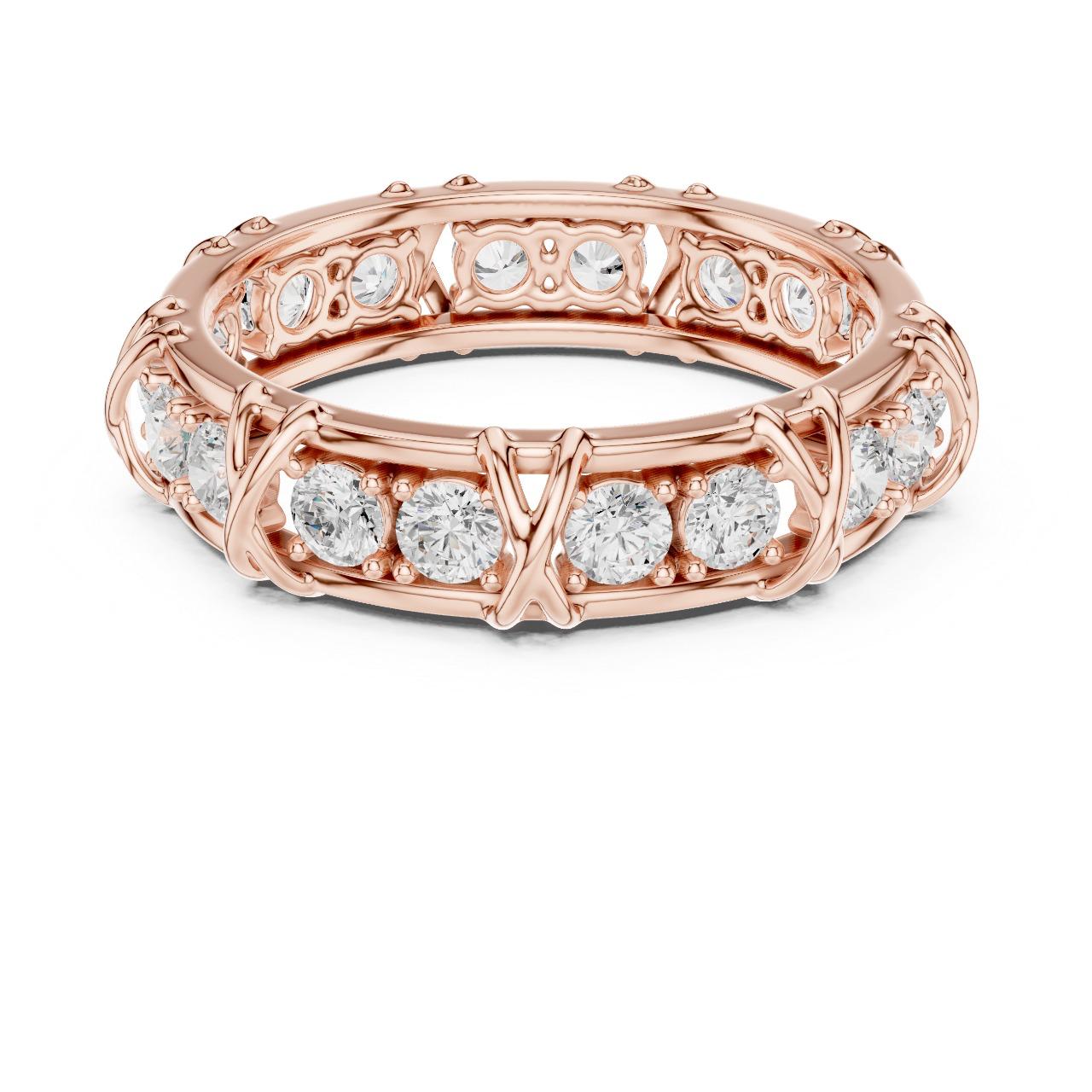 Royal Lattice Eternity Band