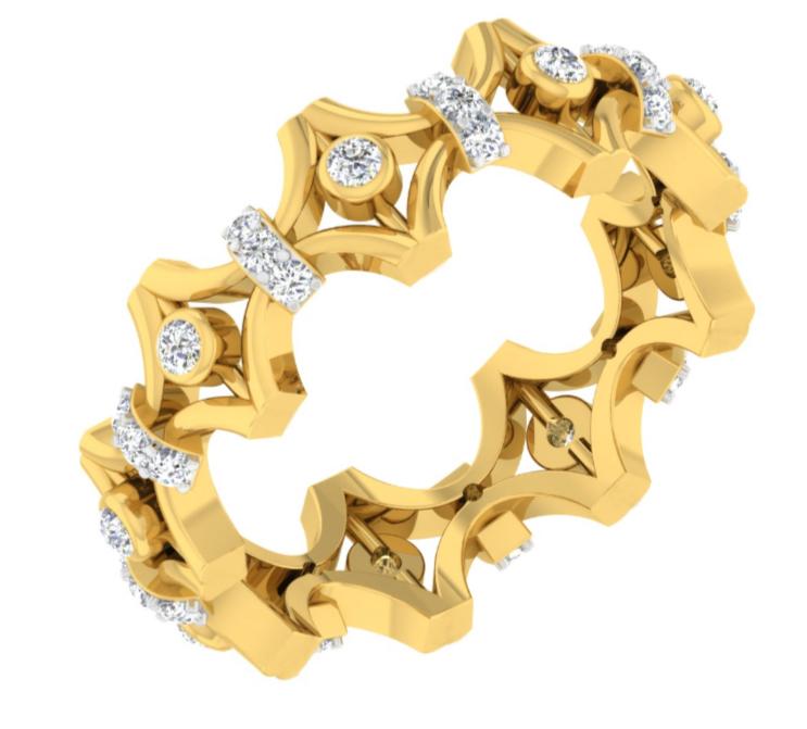 Royal Crown Diamond Bangle