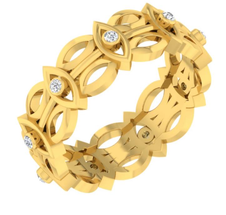 Radiant Petal Diamond Bangle