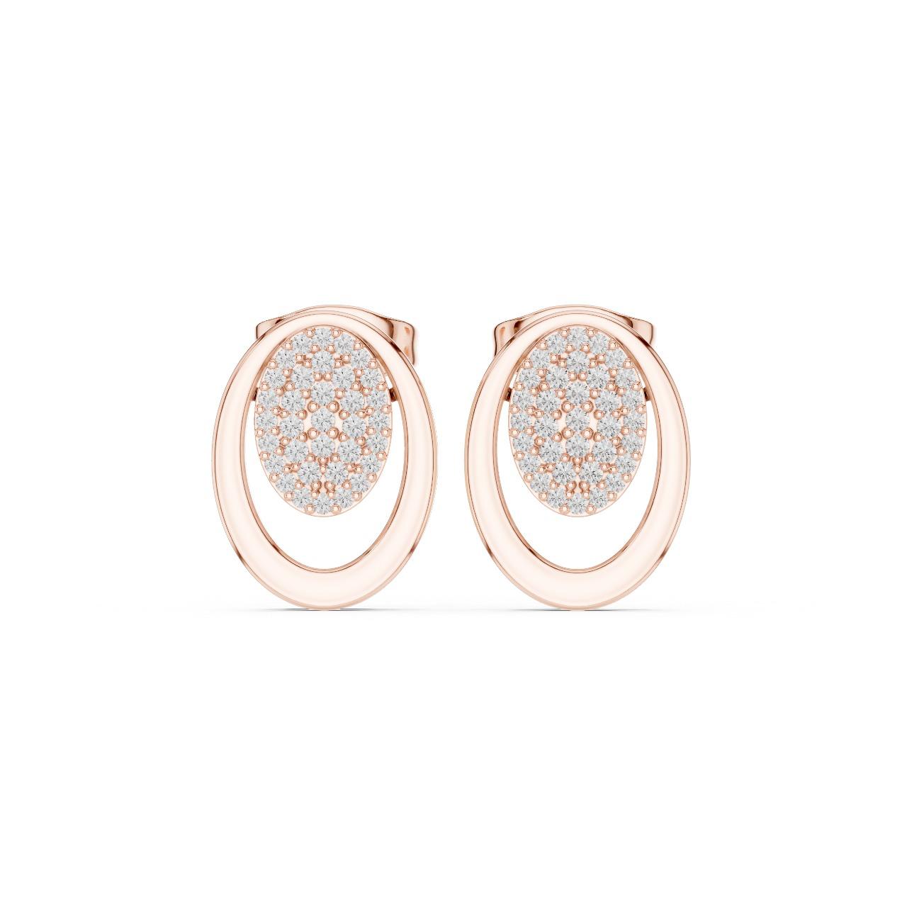 Halo Orbit Pave Earrings