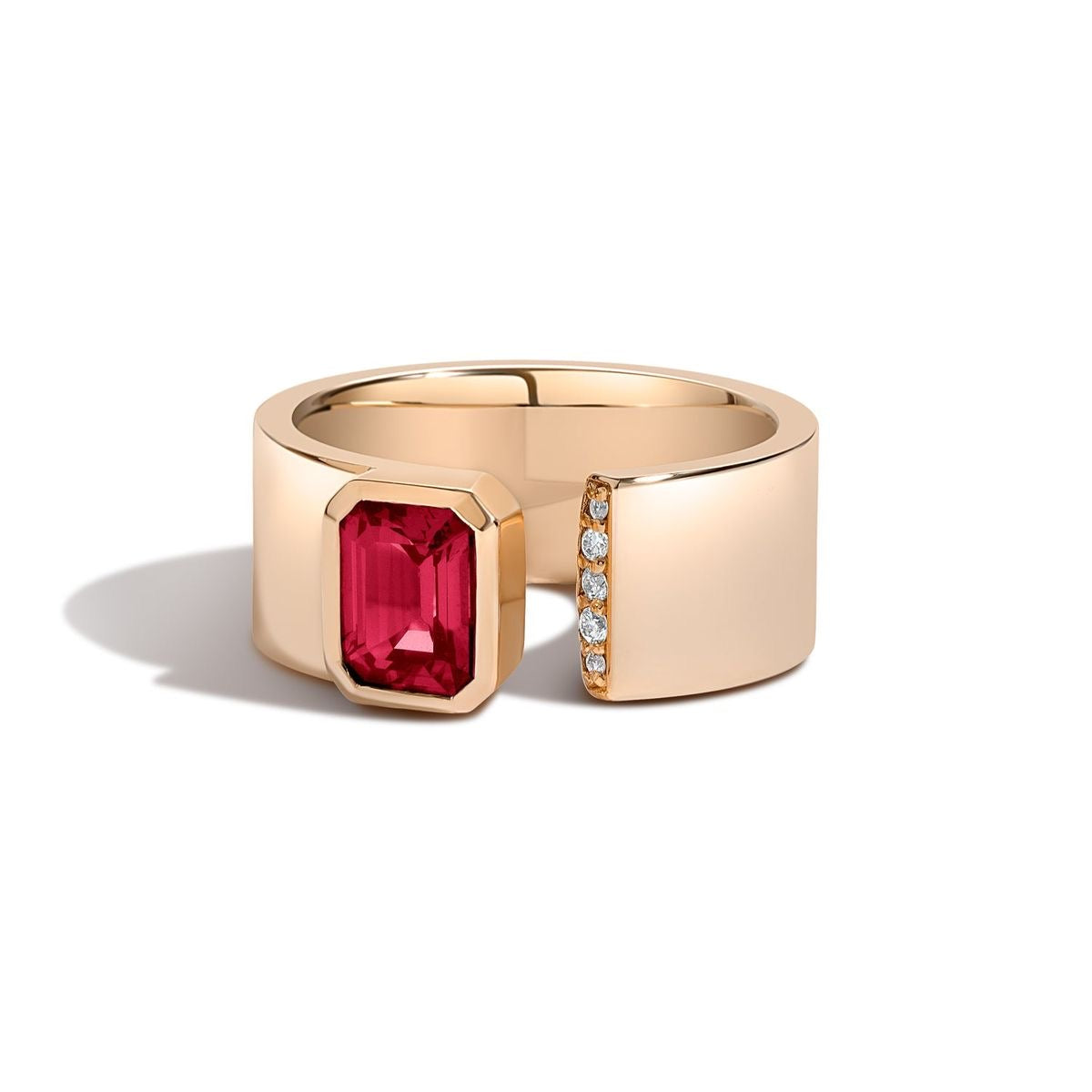 Modern Ruby Embrace Ring