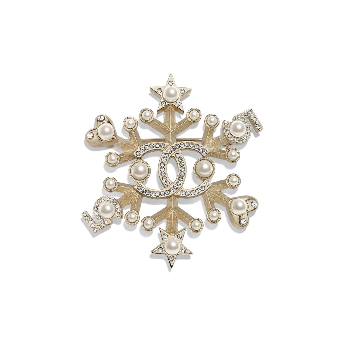 Snowflake Pearl Brooch