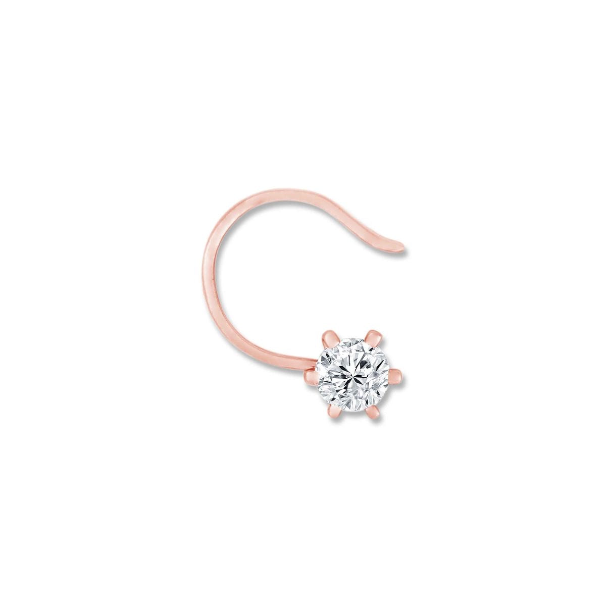 Rosé Solitaire Nose Pin