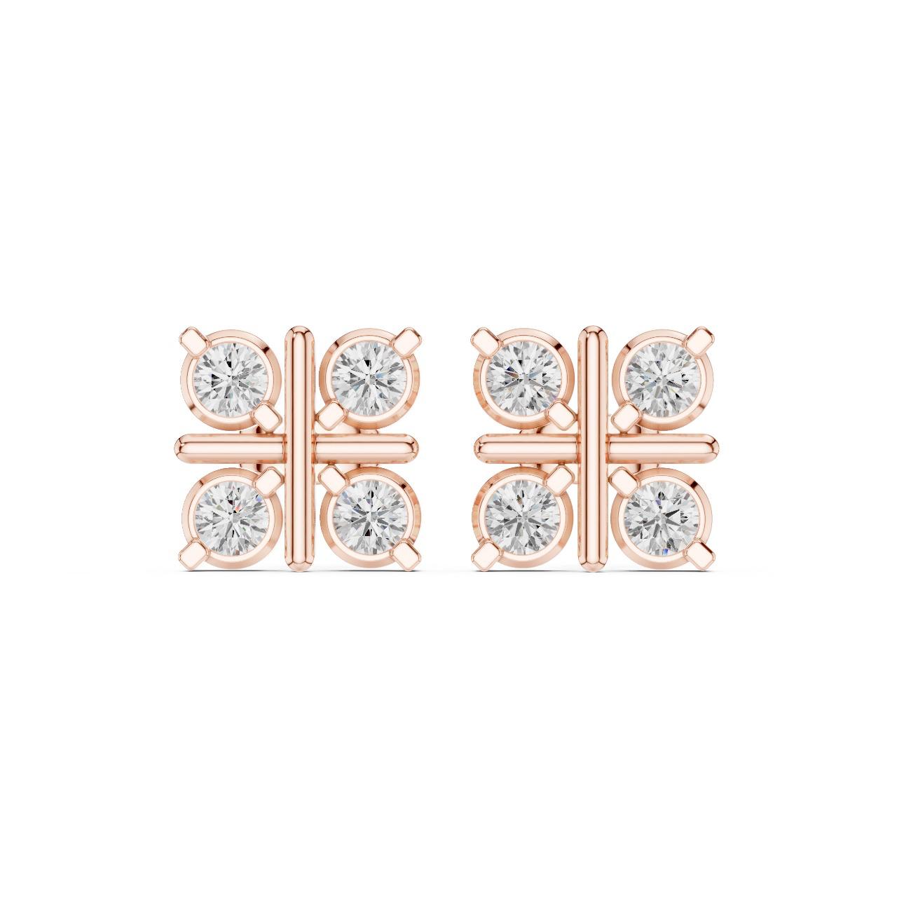 Quad Radiance Stud Earrings