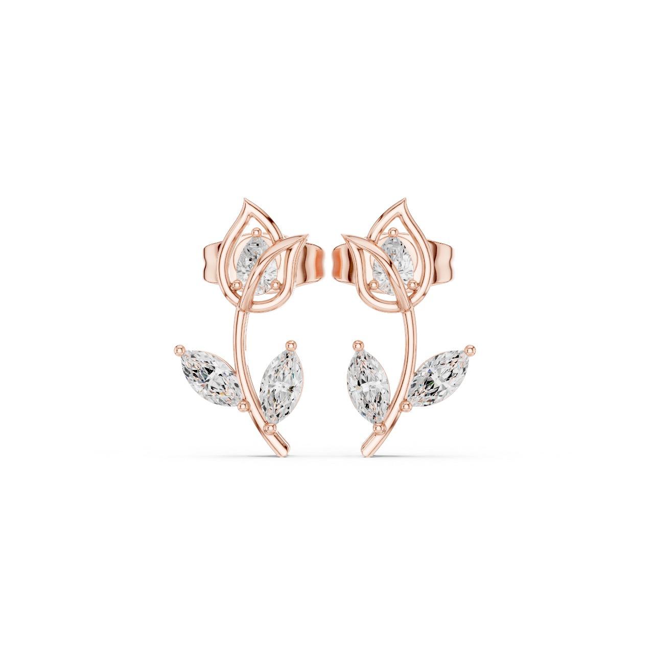 Blossom Vine Marquise Studs
