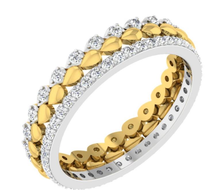 Teardrop Crown Diamond Bangle