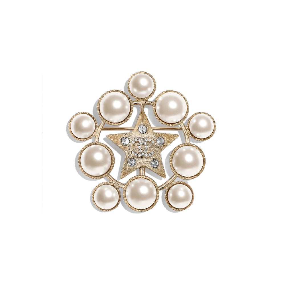 Pearl Starburst Brooch