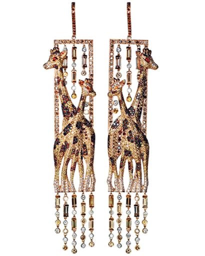 Giraffe Safari Dangle Earring