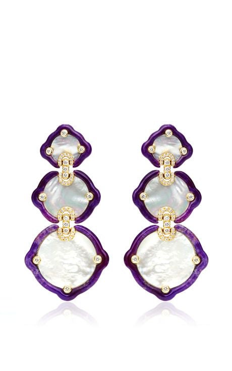 Violet Cascade Mother-of-Pearl Drops