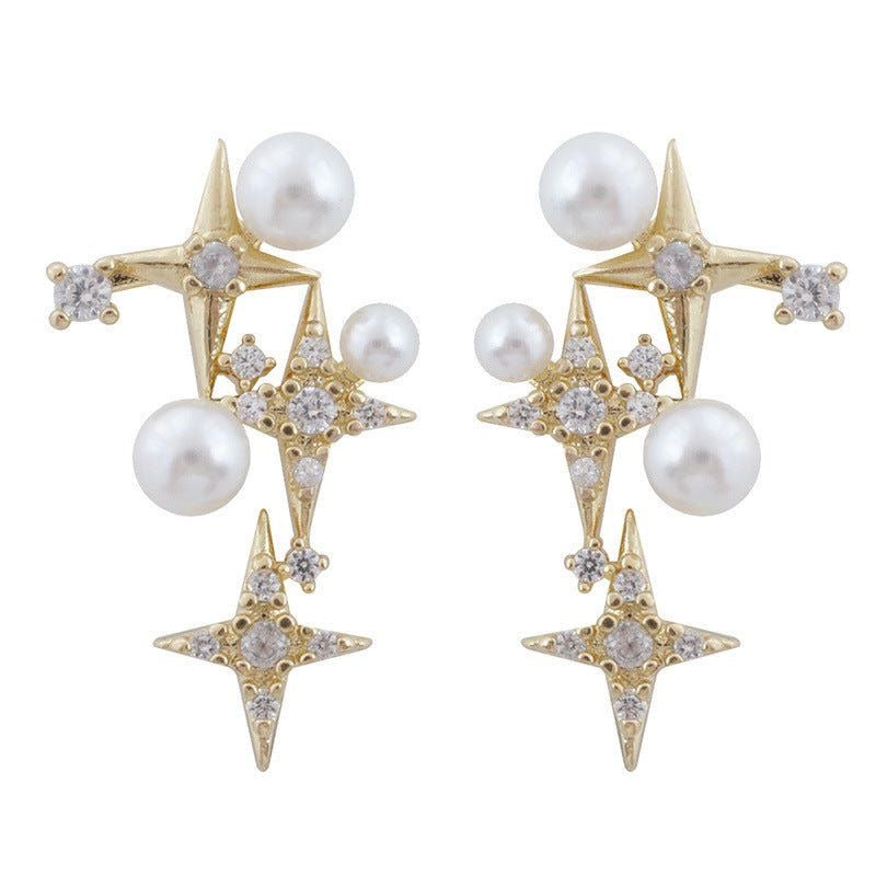 Star Cluster Pearl Earring