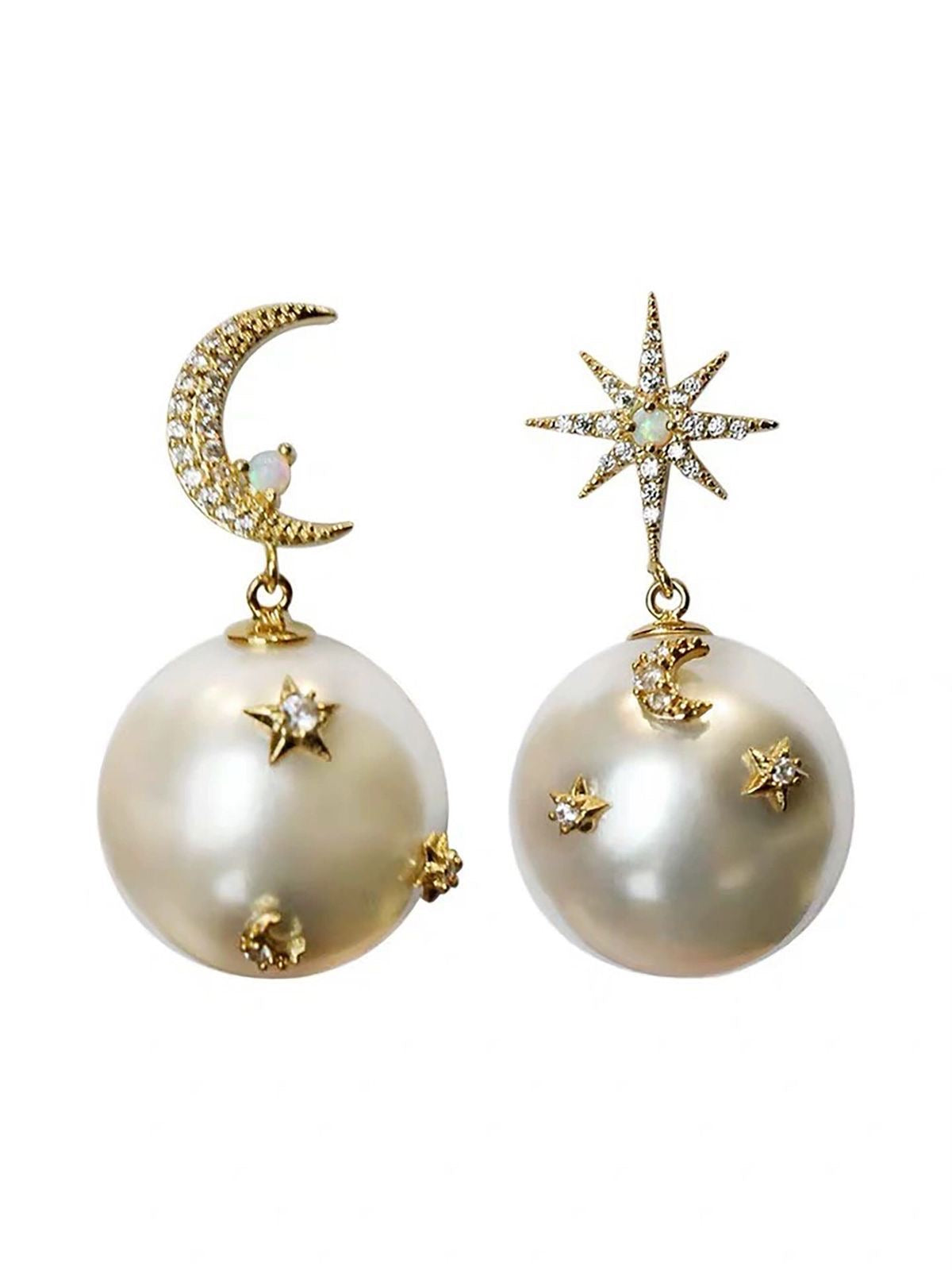 Celestial Pearl Glow Earrings