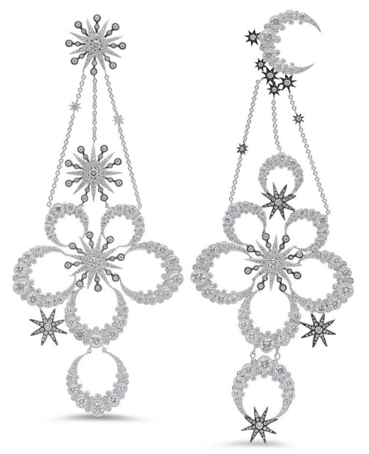 Galactic Bloom Cascade Earrings