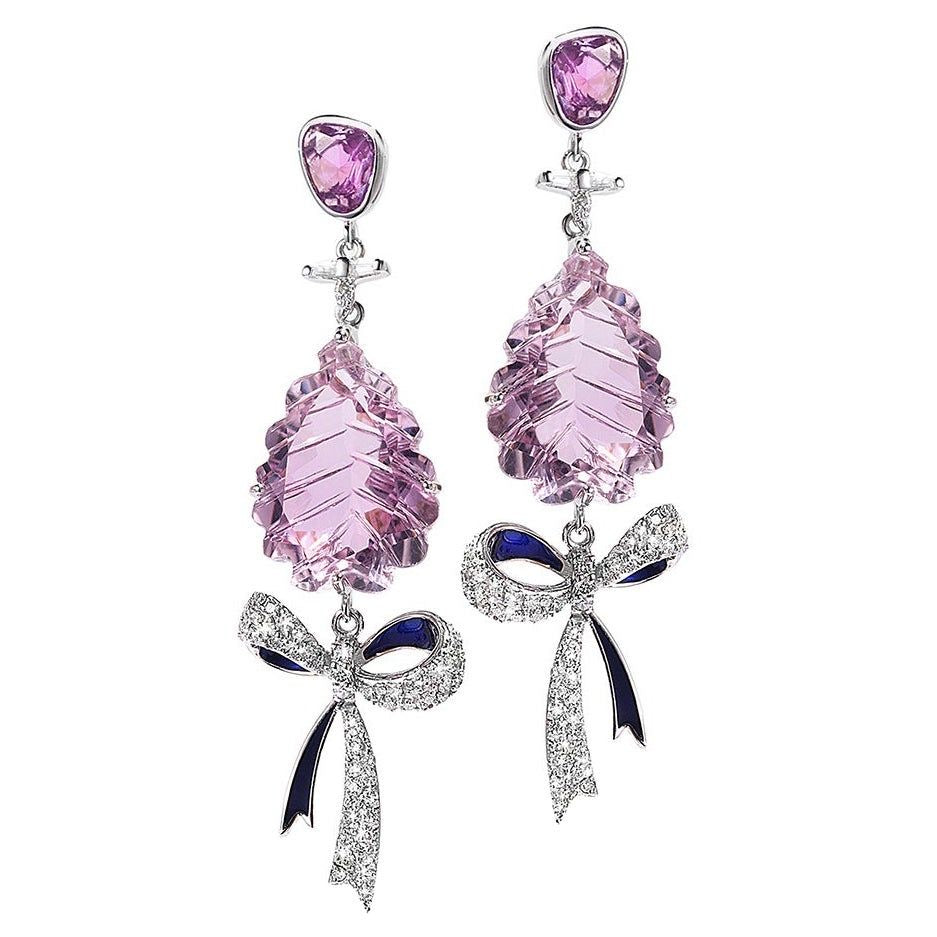 Crystal Bow Elegance Earrings