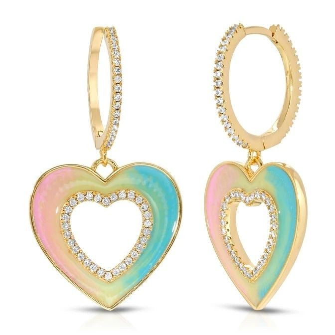 Pastel Heart Glow Earring