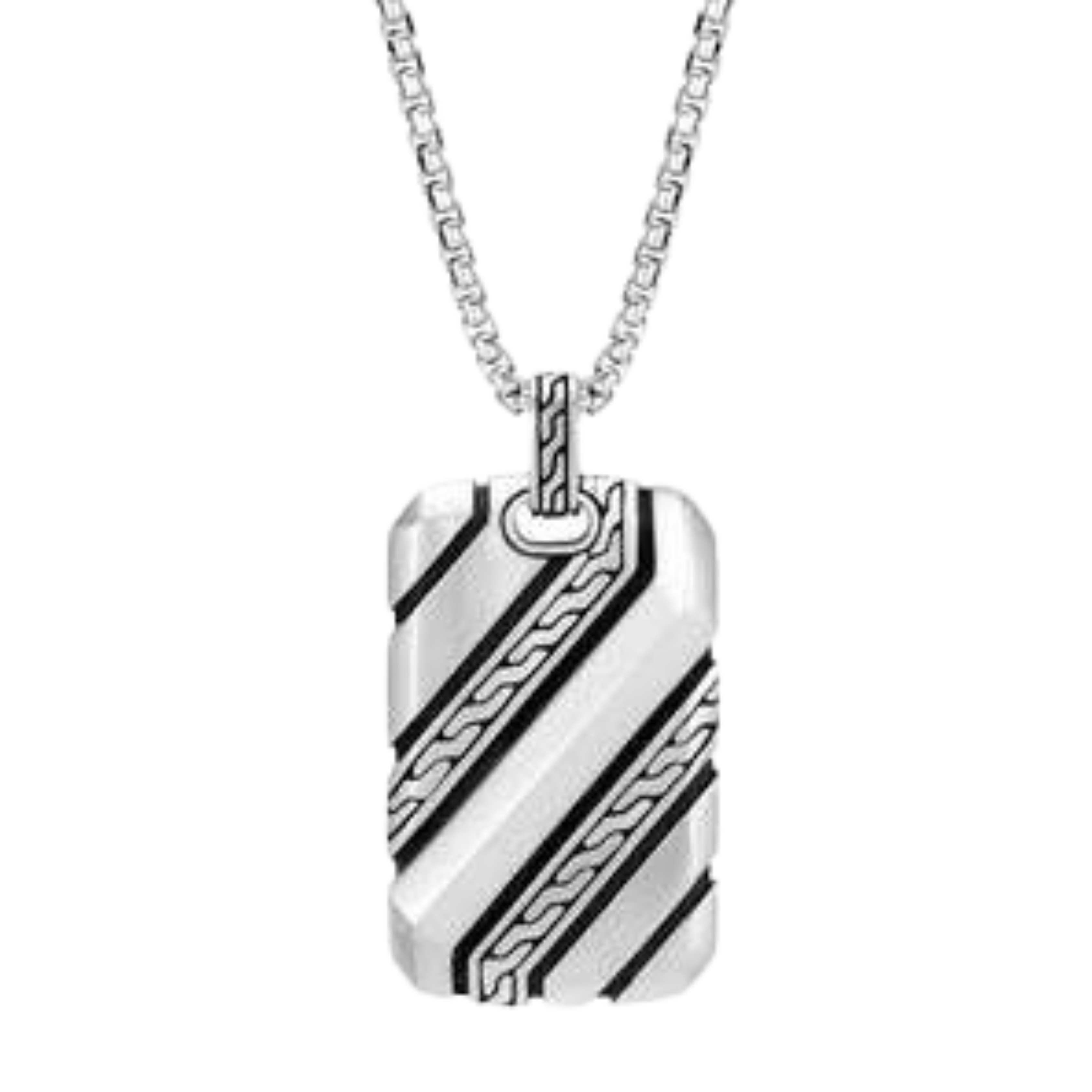 Etched Stripes Dogtag