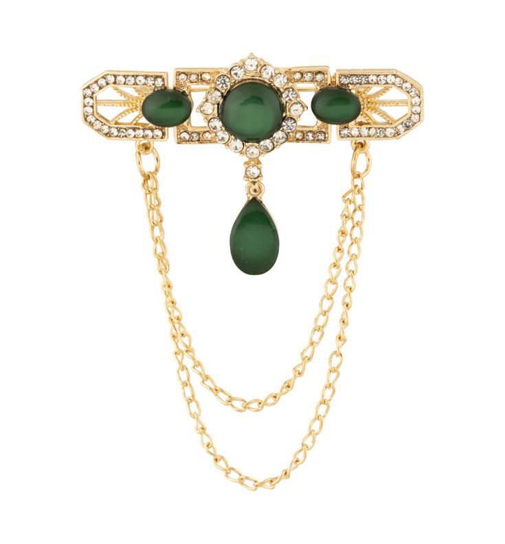 Emerald Royale Brooch