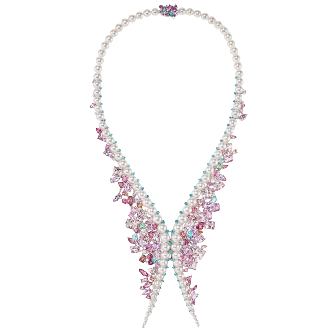 Pearl & Pastel Gem Necklace