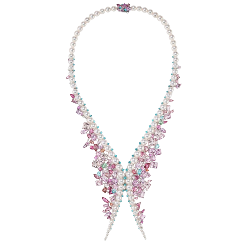 Pearl & Pastel Gem Necklace