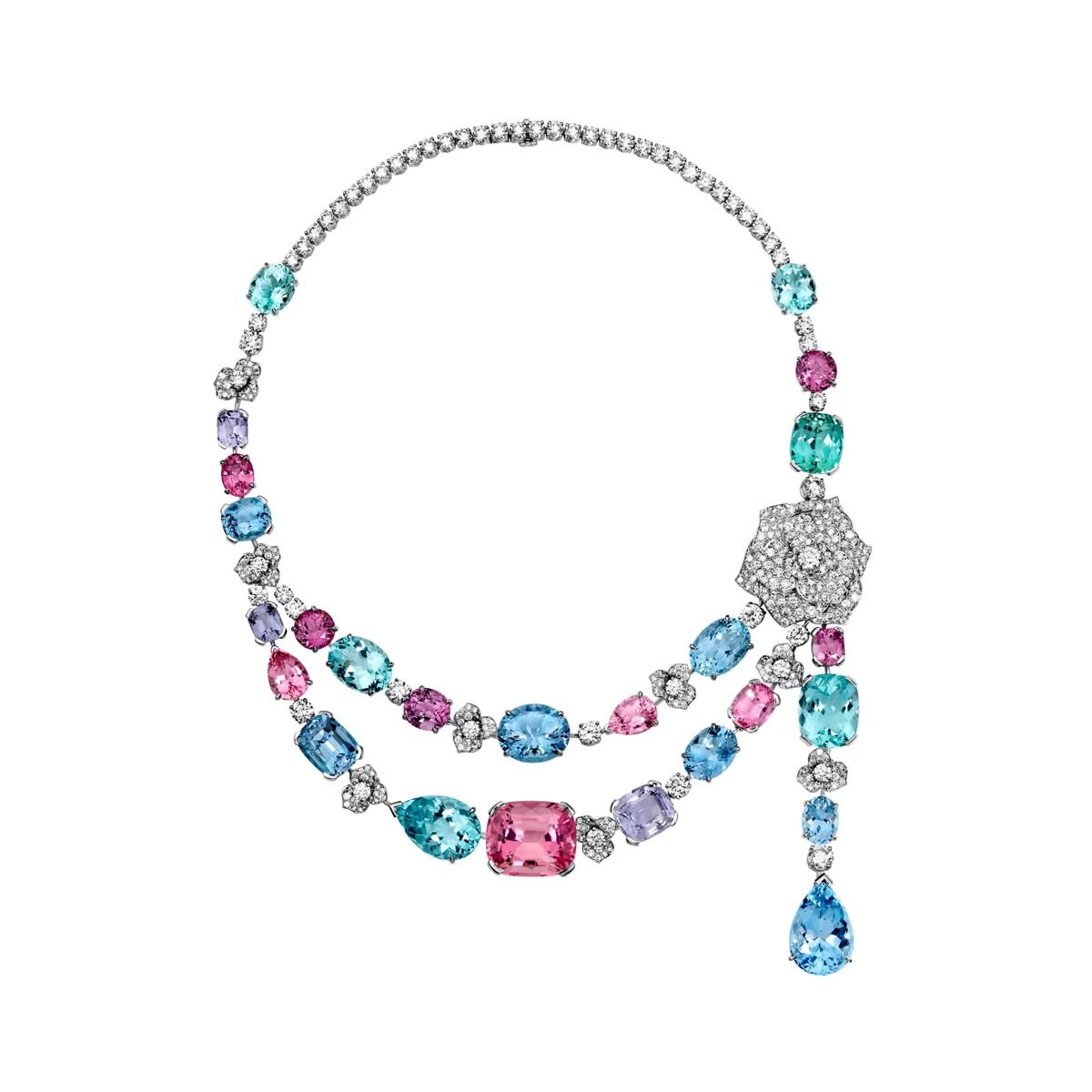 Pastel Symphony Gemstone Necklace