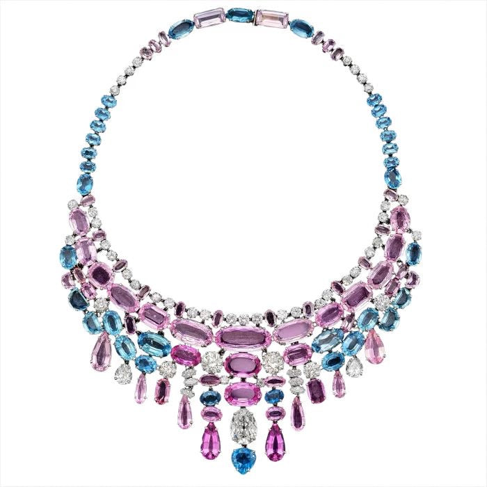 Sapphire & Amethyst Cascade Choker