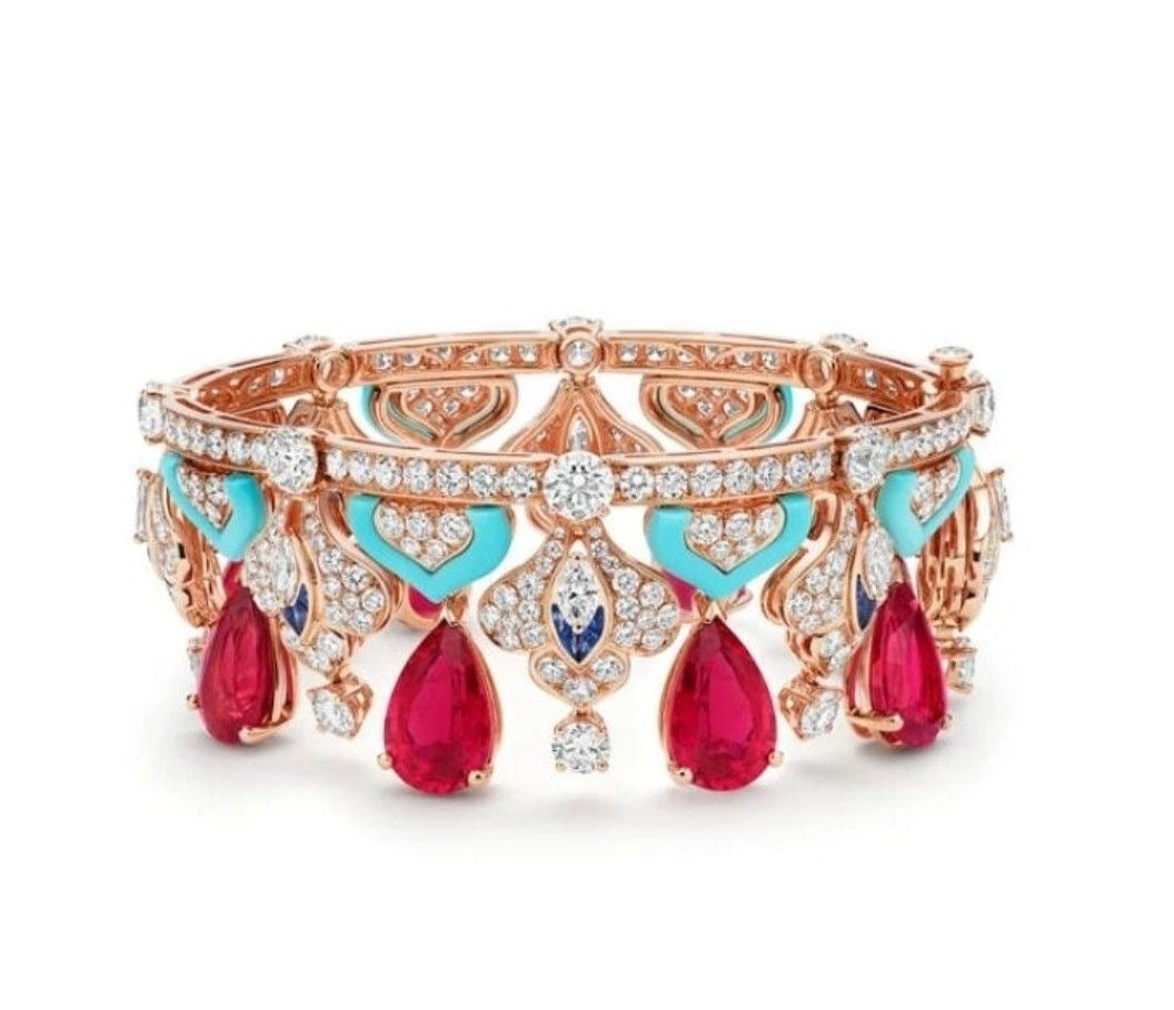 Ruby & Turquoise Royal Bangle