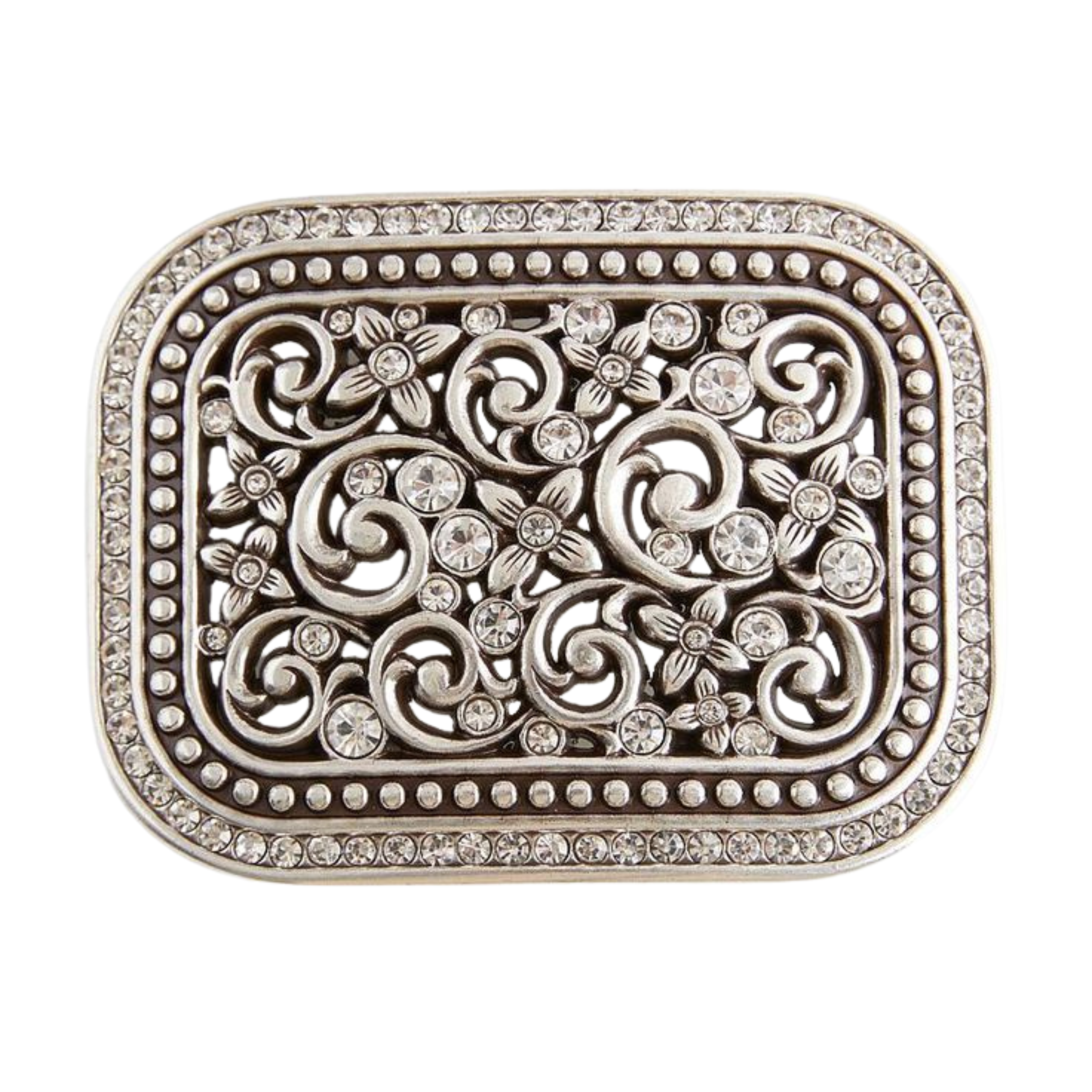 Vintage Floral Buckle Brooch