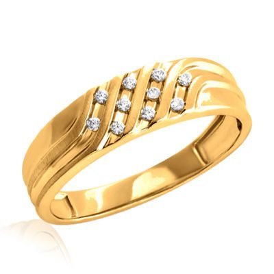 WaveLine Gold Ring