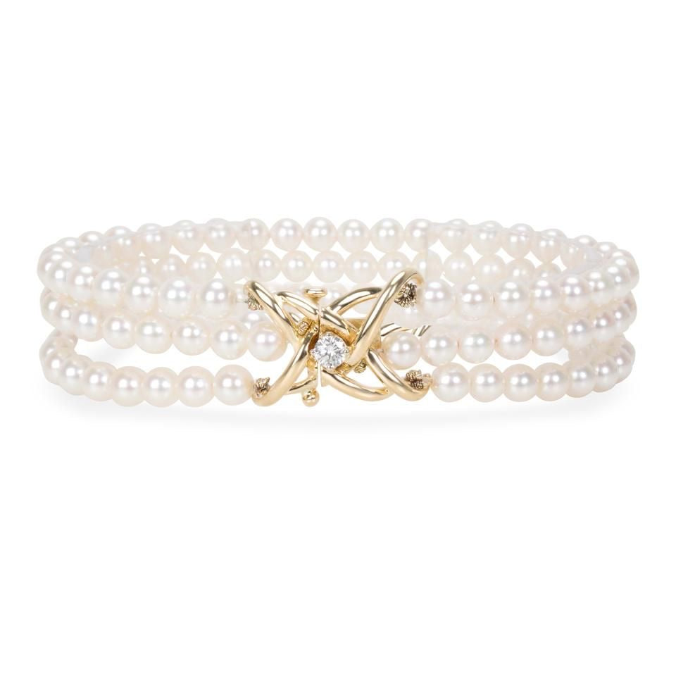 Triple Pearl Wrap Bracelet
