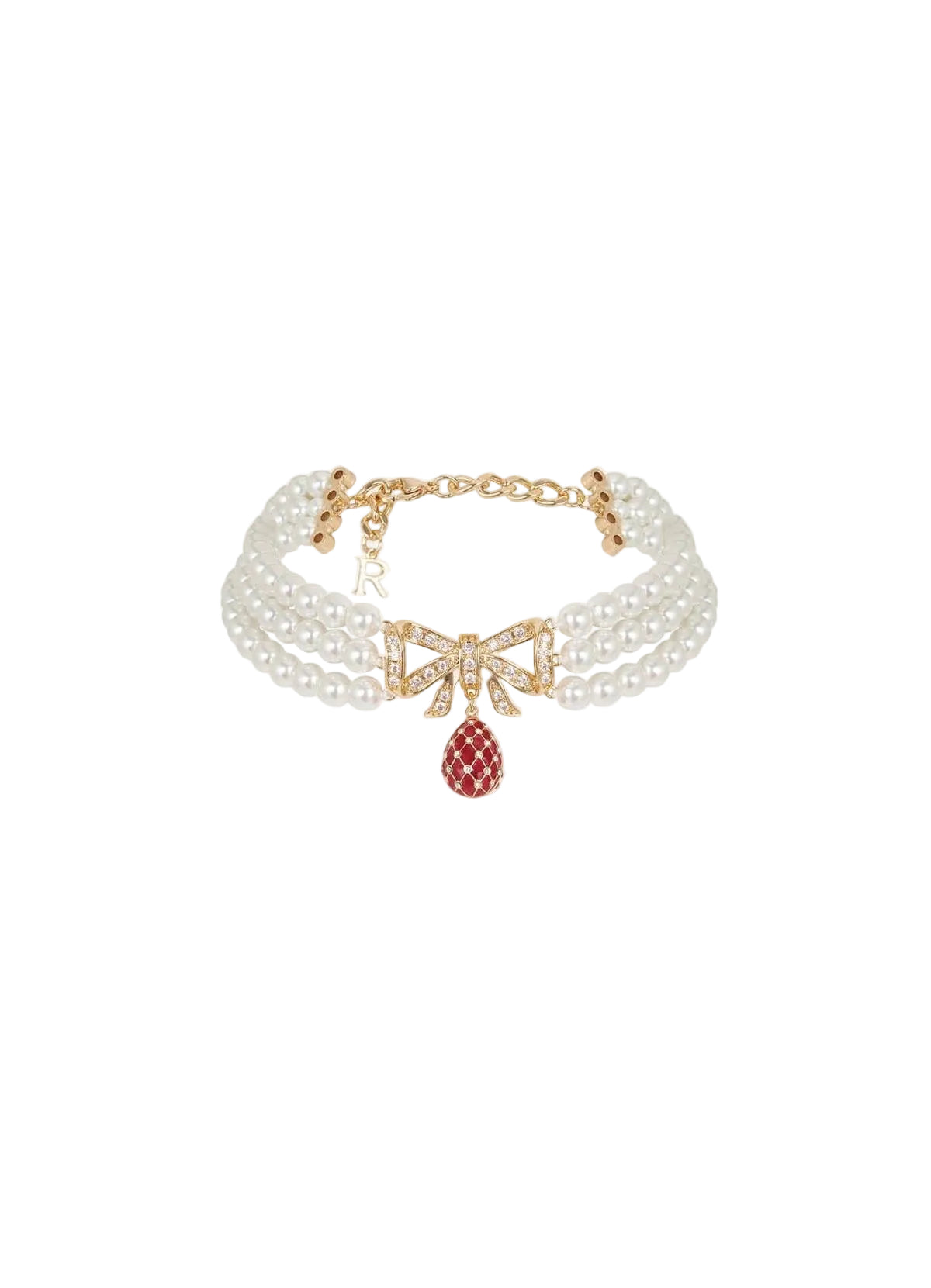 Regal Bow Pearl Bracelet