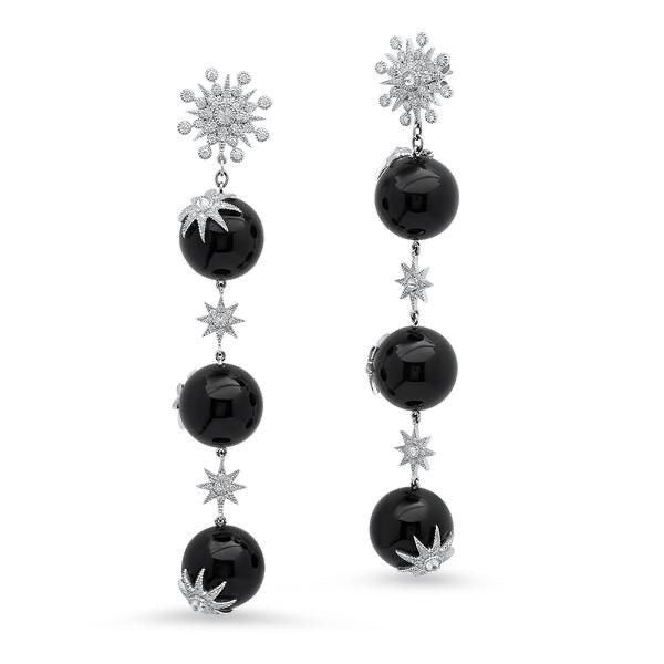 Midnight Star Galaxy Drop Earrings