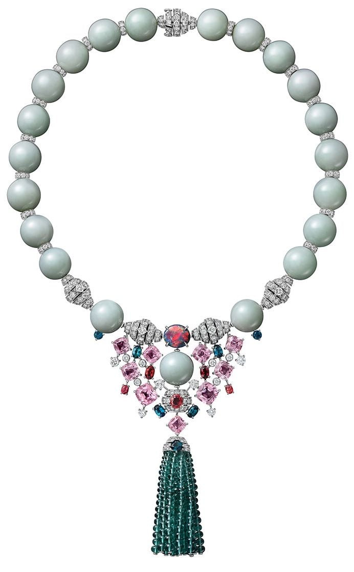 Celeste Mint Pearl Royale Necklace