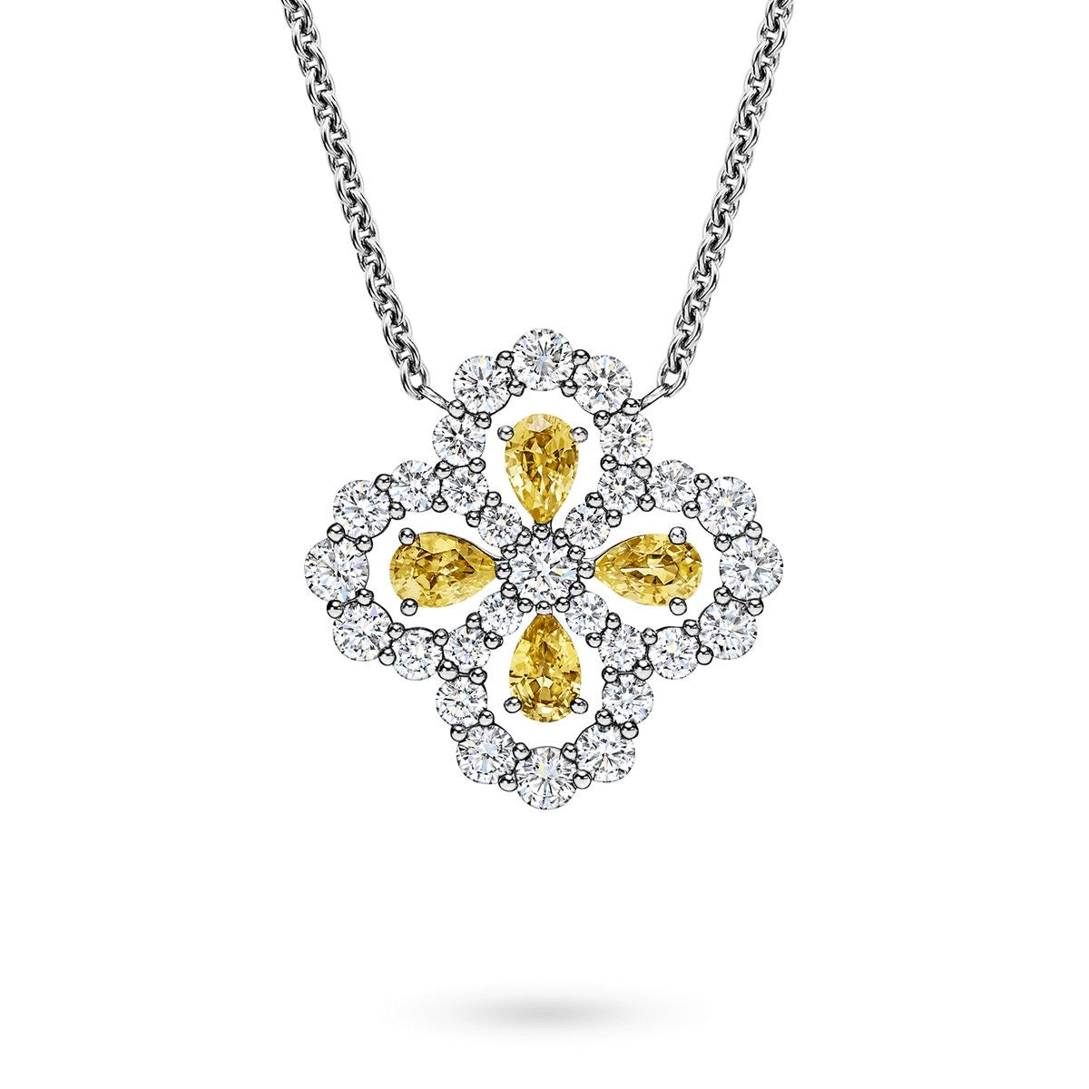 Sunshine Fleur Diamond Pendant