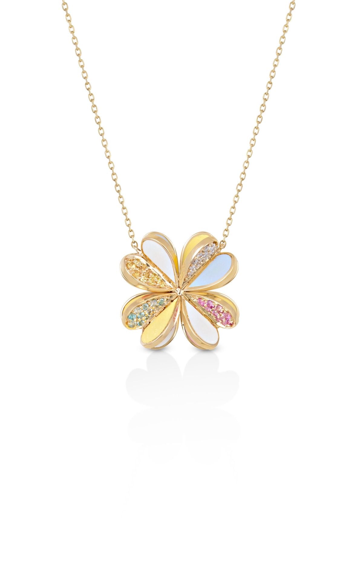 Sunset Bloom Rainbow Pendant