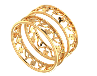 Floral Vine Toe Rings