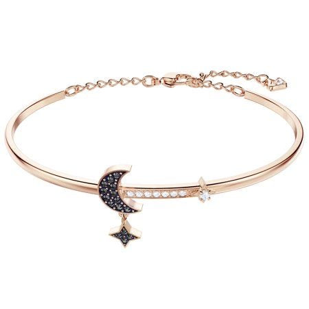 Midnight Moon Bangle Bracelet